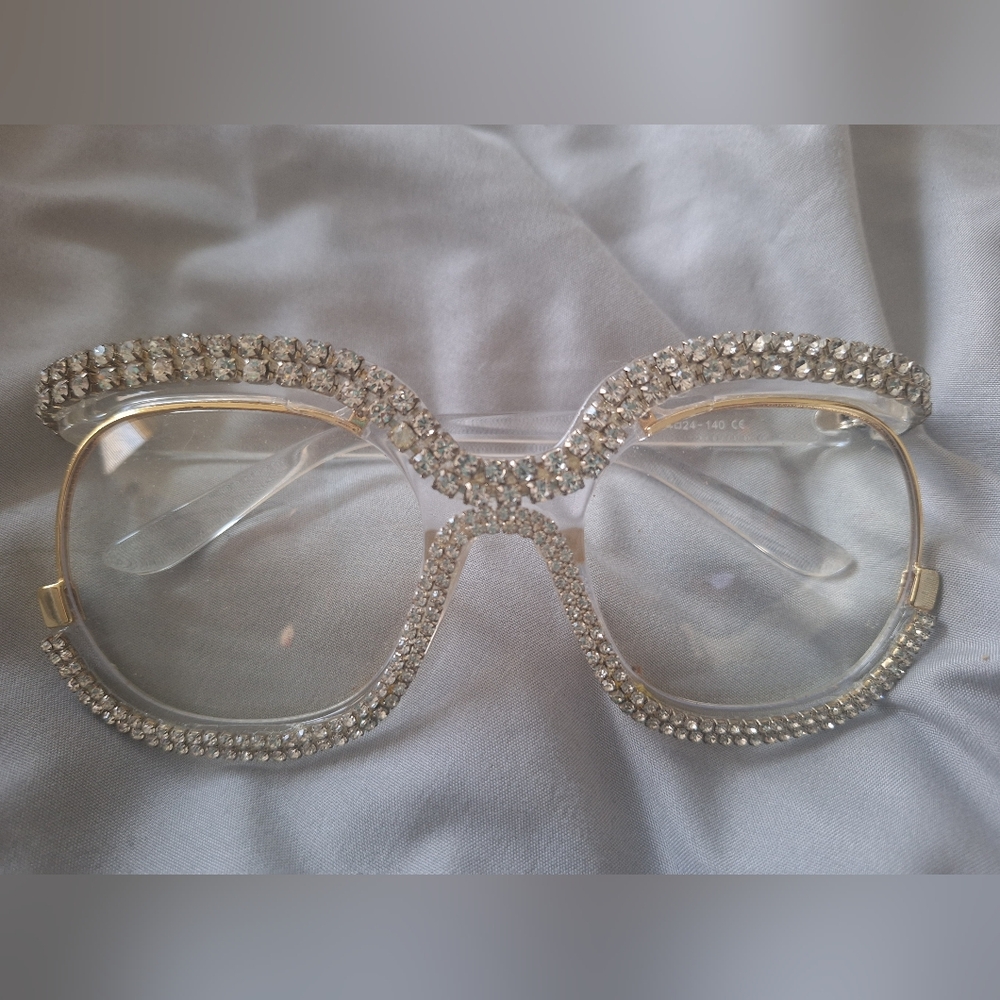 Rhinestone Stone Sunglasses 👓